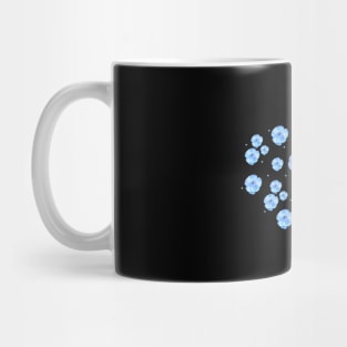 Blue Daisy Floral Patterns Cute Spring Blossoms Mug